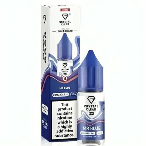 Crystal Clear 10ml Nic Salt - Pack of 10 - Mr Blue