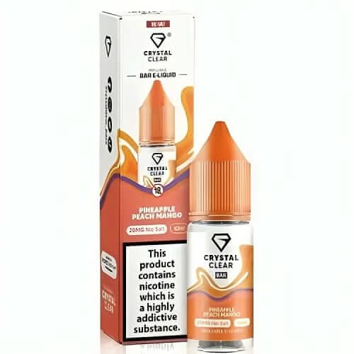 Crystal Clear 10ml Nic Salt - Pack of 10 - Pineapple Peach Mango