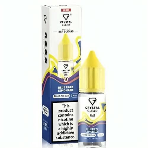 Crystal Clear 10ml Nic Salt - Pack of 10 - Blue Razz Lemonade