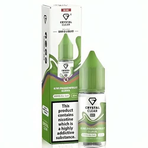 Crystal Clear 10ml Nic Salt - Pack of 10 - Kiwi Passion Fruit Guava
