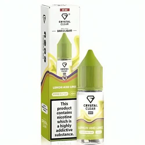 Crystal Clear 10ml Nic Salt - Pack of 10 - Lemon & Lime