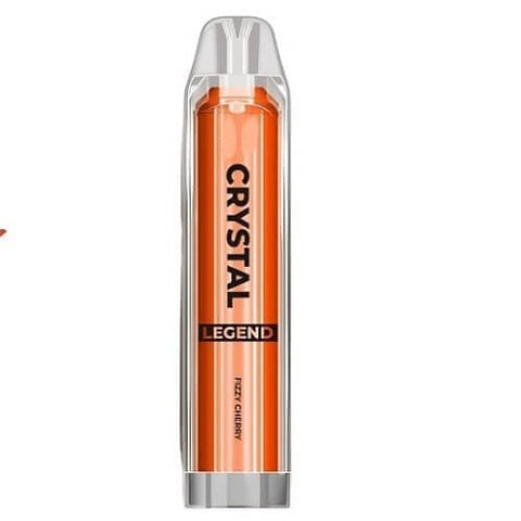 Crystal Legend 4000 Disposable Vape Pod - Zero Nicotine - Eliquid Base-Fizzy Cherry