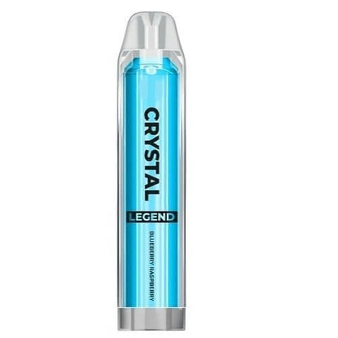 Crystal Legend 4000 Disposable Vape Pod - Zero Nicotine - Eliquid Base-Blueberry Raspberry