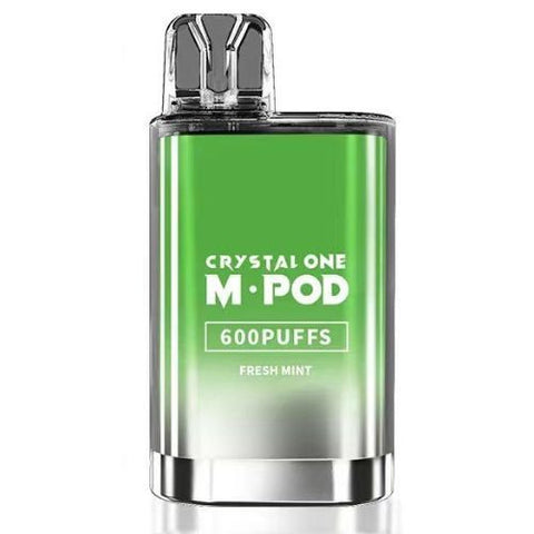 Crystal One 600 M. Pod Disposable Vape Pod Device - 20MG - Eliquid Base-Fresh Mint