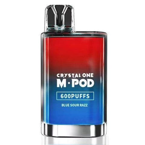 Crystal One 600 M. Pod Disposable Vape Pod Device - 20MG - Eliquid Base-Blue Sour Razz