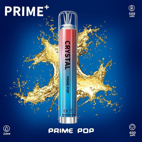 Crystal Prime + 600 Disposable Vape - Eliquid Base-Pime Pop