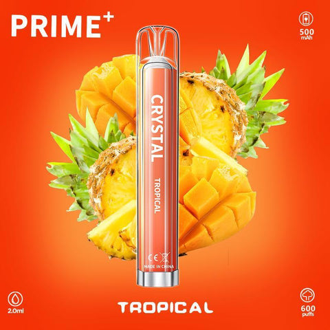 Crystal Prime + 600 Disposable Vape - Eliquid Base-Tropical