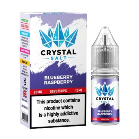 Crystal Salt 10ml Nic Salt E-Liquid - Pack of 10 - Eliquid Base-Blueberry Raspberry