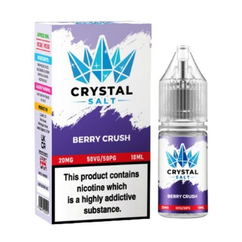 Crystal Salt 10ml Nic Salt E-Liquid - Pack of 10 - Eliquid Base-Berry Crush