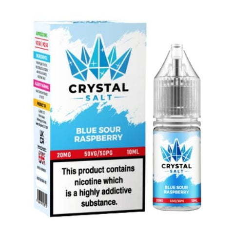 Crystal Salt 10ml Nic Salt E-Liquid - Pack of 10 - Eliquid Base-Blue Sour Raspberry