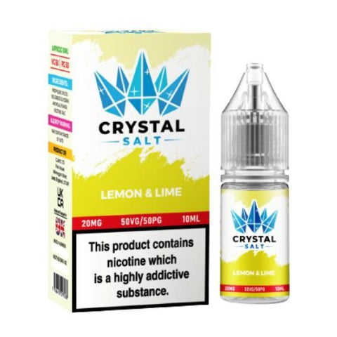 Crystal Salt 10ml Nic Salt E-Liquid - Pack of 10 - Eliquid Base-Lemon & Lime