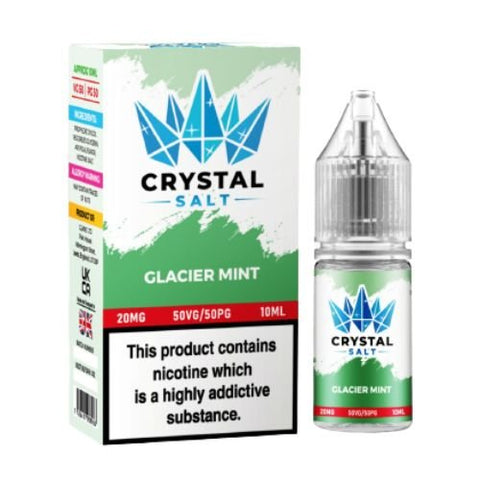 Crystal Salt 10ml Nic Salt E-Liquid - Pack of 10 - Eliquid Base-Glacier Mint