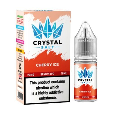 Crystal Salt 10ml Nic Salt E-Liquid - Pack of 10 - Eliquid Base-Cherry Ice