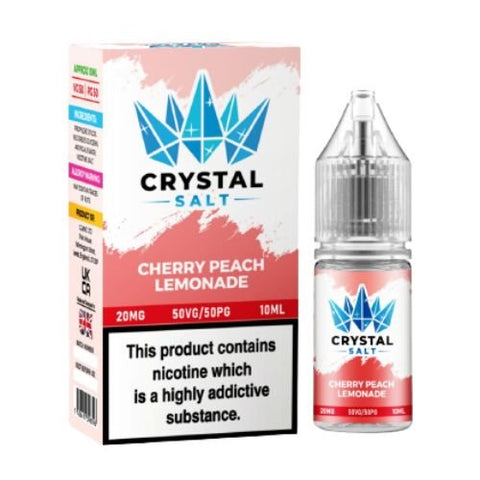 Crystal Salt 10ml Nic Salt E-Liquid - Pack of 10 - Eliquid Base-Cherry Peach Lemonade