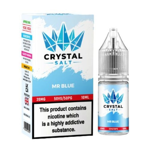 Crystal Salt 10ml Nic Salt E-Liquid - Pack of 10 - Eliquid Base-Mr Blue