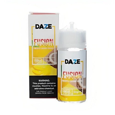 Daze Fusion 100ml Shortfill E-Liquid - Eliquid Base-Pineapple Coconut Banana