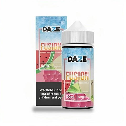 Daze Fusion 100ml Shortfill E-Liquid - Eliquid Base-Raspberry Green Apple Watermelon Iced