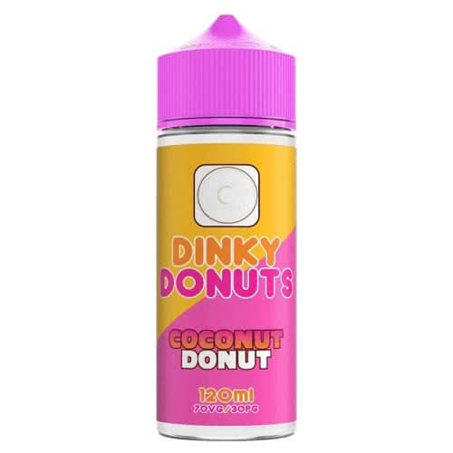 Dinky Donuts Shortfill 100ml E-Liquid - Coconut Donut