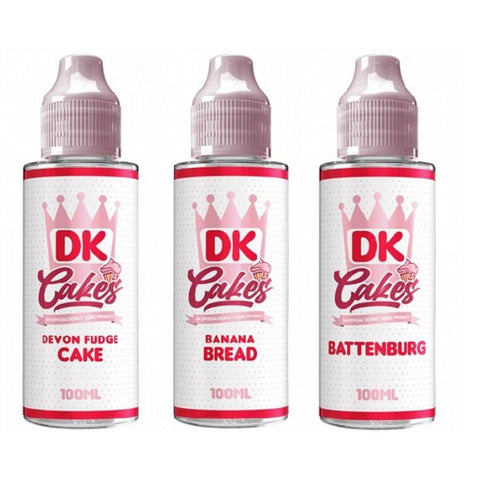 DK Cakes Shortfill 100ml E-Liquid - Eliquid Base-Banana Bread