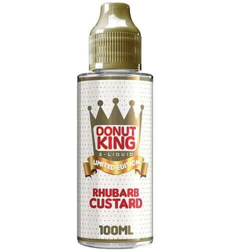 Donut King Limited Edition Shortfill 100ml E-Liquid - Rhubarb Custard