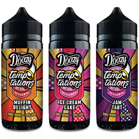 Doozy Temptations 100ml Shortfill E-liquid - Eliquid Base-Strawberry Milk