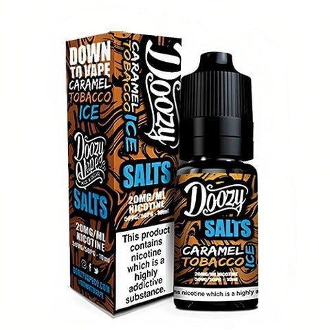 Doozy Vape 10ml Nic Salts E-Liquid (3x) - Eliquid Base-Caramel Tobacco Ice