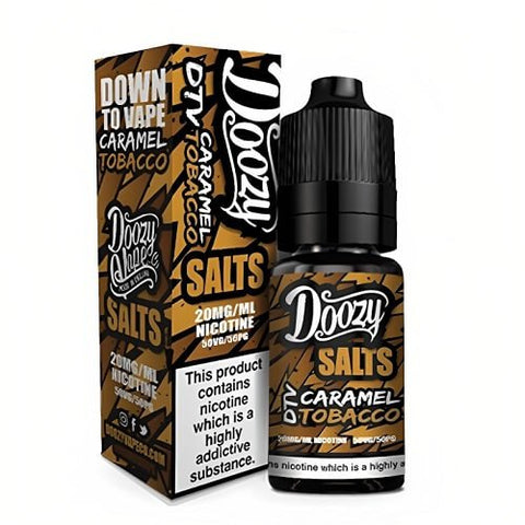 Doozy Vape 10ml Nic Salts E-Liquid (3x) - Eliquid Base-Caramel Tobacco