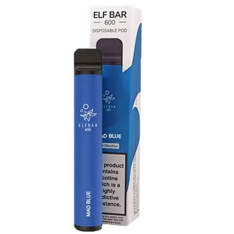 ELF BAR 600 DISPOSABLE POD DEVICE KIT - Eliquid Base-Mad Blue