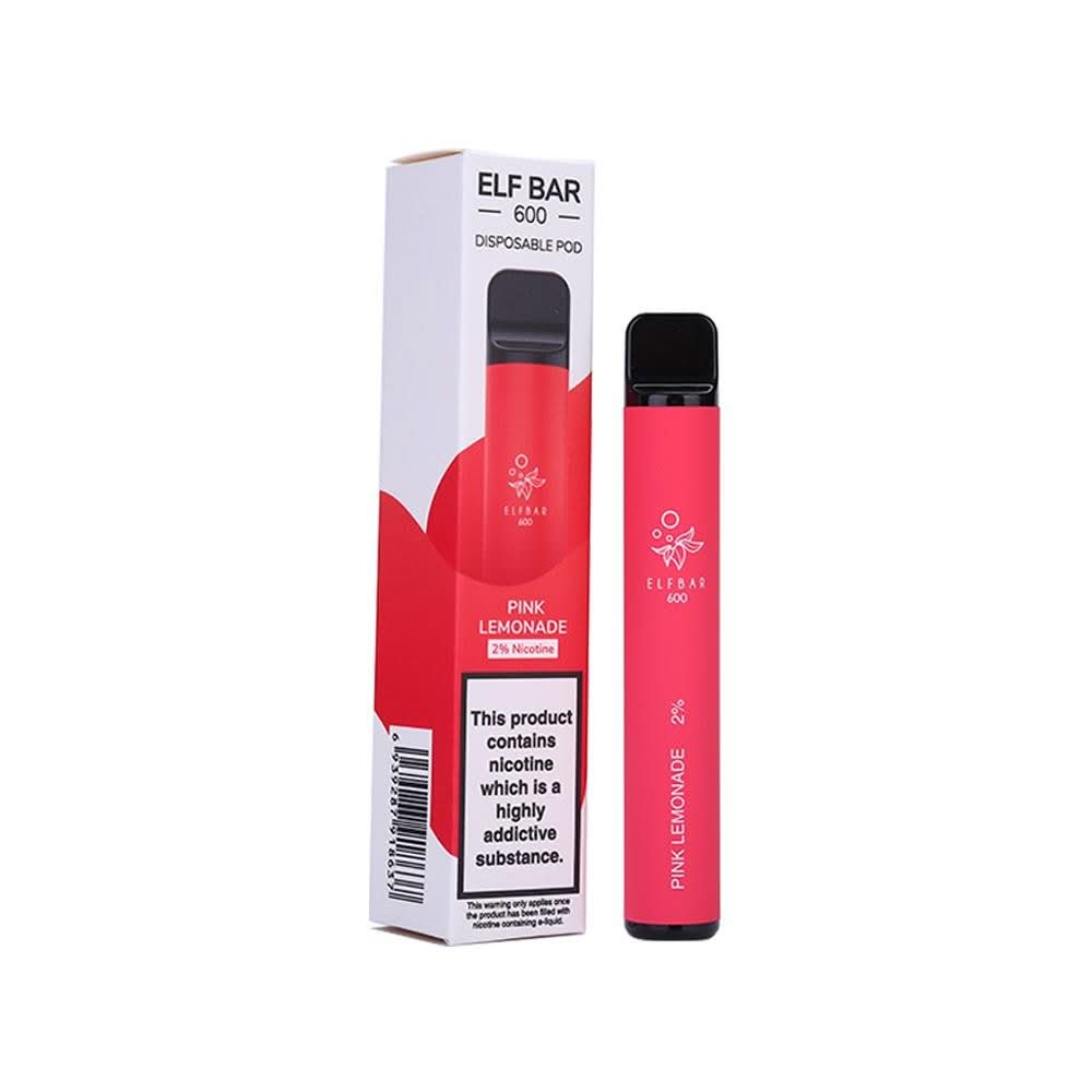 ELF BAR 600 DISPOSABLE VAPE POD  - Pink Lemonade