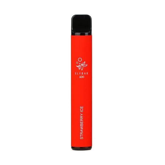 ELF BAR 600 DISPOSABLE VAPE POD  - Strawberry Ice 