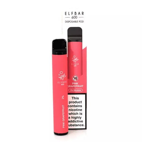 ELF BAR 600 DISPOSABLE POD DEVICE KIT - Eliquid Base-Pink Grapefruit