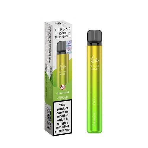 Elf Bar 600 V2 Disposable Vape 20MG  -Golden Kiwi