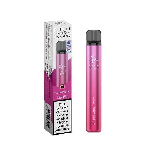 Elf Bar 600 V2 Disposable Vape 20MG  -Watermelon BG