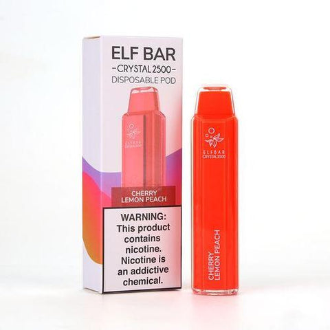 Elf Bar Crystal 2500 Disposable Vape Pod Device - 20MG - Eliquid Base-Mango Peach Pineapple