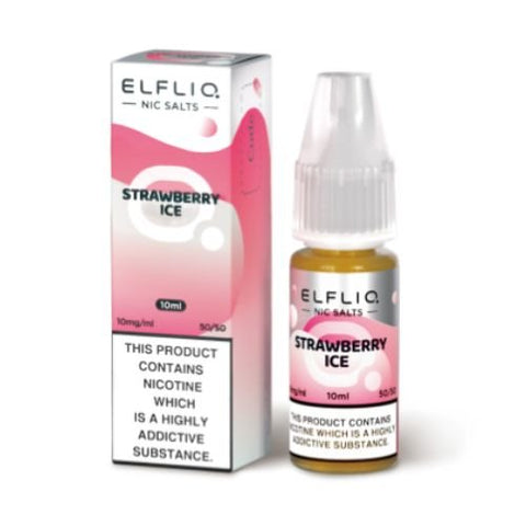 Elf Bar Elf Liq 10ml Nic Salt - Eliquid Base-Strawberry Ice