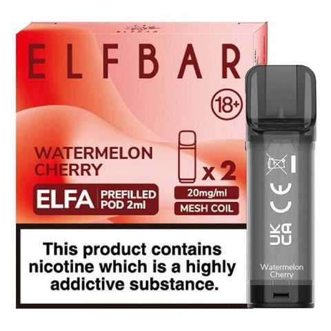 Elf Bar Elfa Pre-Filled Pod - Eliquid Base-Watermelon Cherry