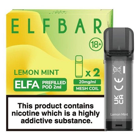 Elf Bar Elfa Pre-Filled Pod - Eliquid Base-Lemon Mint