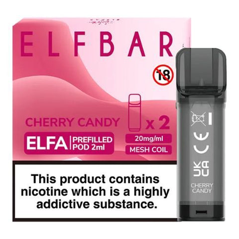 Elf Bar Elfa Pre-Filled Pod - Eliquid Base-Cherry Candy
