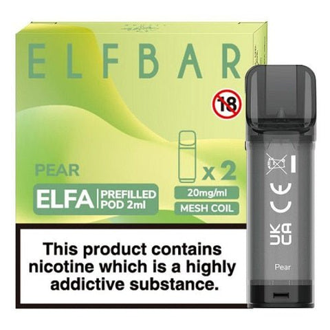 Elf Bar Elfa Pre-Filled Pod - Eliquid Base-Pear