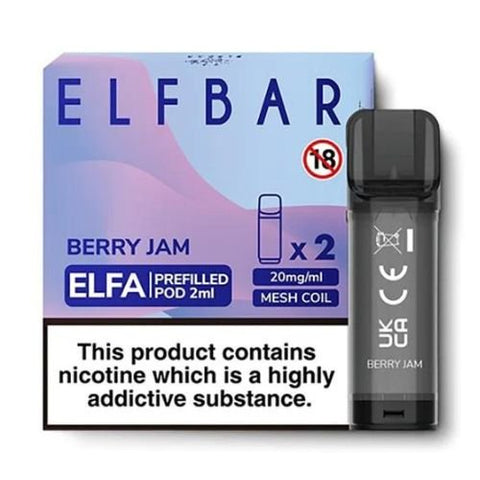 Elf Bar Elfa Pre-Filled Pod - Eliquid Base-Berry Jam