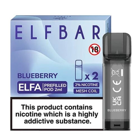 Elf Bar Elfa Pre-Filled Pod - Eliquid Base-Blueberry