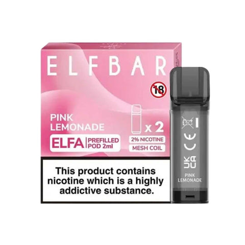 Elf Bar Elfa Pre-Filled Pod - Eliquid Base-Pink Lemonade