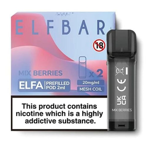Elf Bar Elfa Pre-Filled Pod - Eliquid Base-Mix Berries