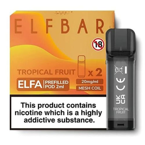 Elf Bar Elfa Pre-Filled Pod - Eliquid Base-Tropical Fruit