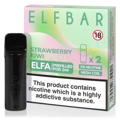 Elf Bar Elfa Pre-Filled Pod - Eliquid Base-Strawberry Kiwi