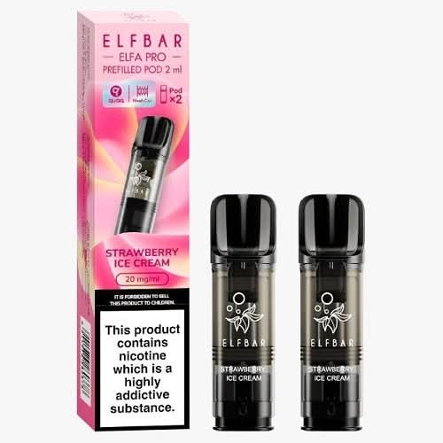 Elf Bar Elfa Pro Pre-Filled Pods  -Strawberry Ice Cream