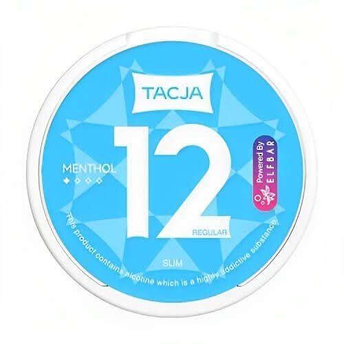 Tacja Nicopod Menthol in a round tin, delivering a sharp, cooling menthol flavour with bold nicotine strength in a clean, tobacco-free pouch.