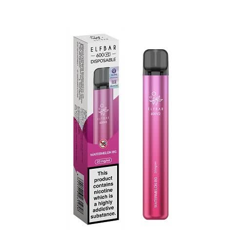 Elfbar 600 V2 Disposable Vape - 20MG -Watermelon BG