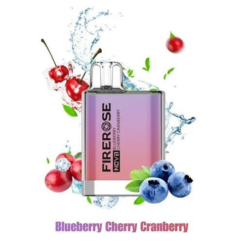 Elux Firerose Nova 600 Puff Disposable Vape Device - Eliquid Base-Blueberry Cherry Cranberry