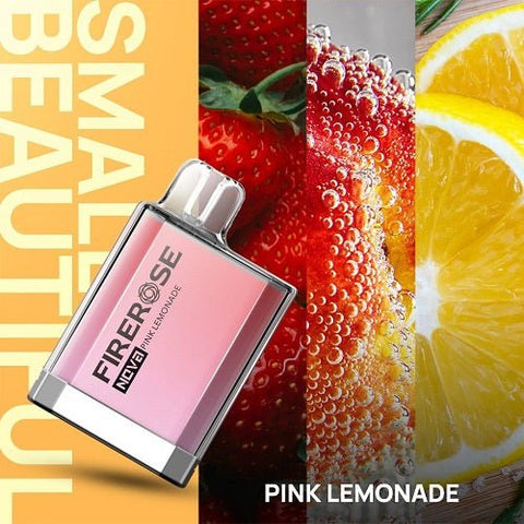 Elux Firerose Nova 600 Puff Disposable Vape Device - Eliquid Base-Pink Lemonade